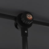 Ombrellone da Esterni con Palo in Alluminio 2x1,5 m Nero