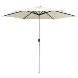Ombrellone da Esterni Palo in Alluminio 270x246cm Bianco Sabbia
