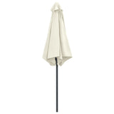 Ombrellone da Esterni Palo in Alluminio 270x246cm Bianco Sabbia