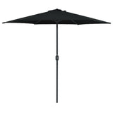 Ombrellone da Esterni con Palo in Alluminio 270x246 cm Nero