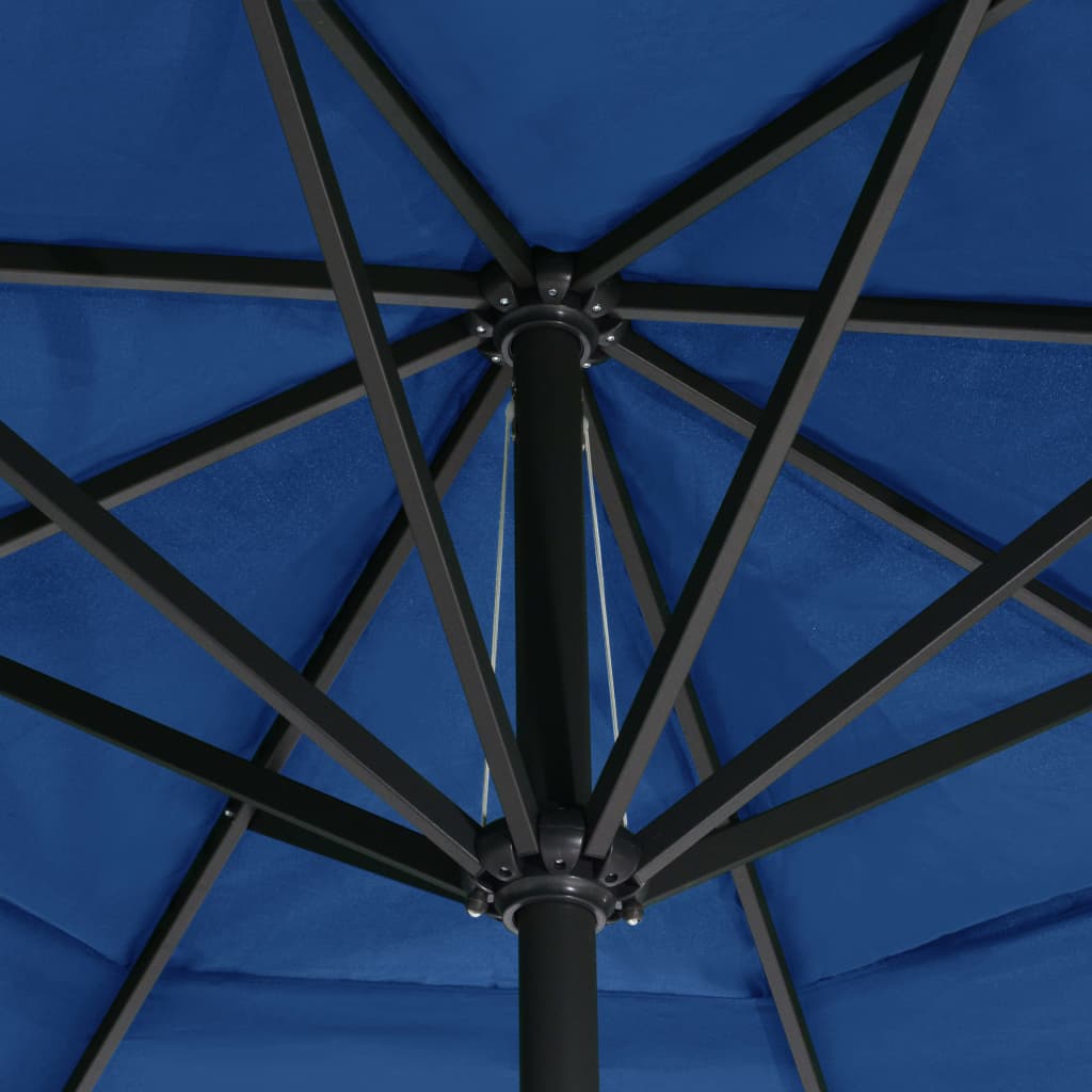 Ombrellone da Esterni con Palo in Alluminio 500 cm Azzurro