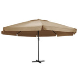Ombrellone da Esterni con Palo in Alluminio 600 cm Grigio Talpa