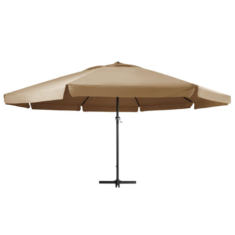 Ombrellone da Esterni con Palo in Alluminio 600 cm Grigio Talpa