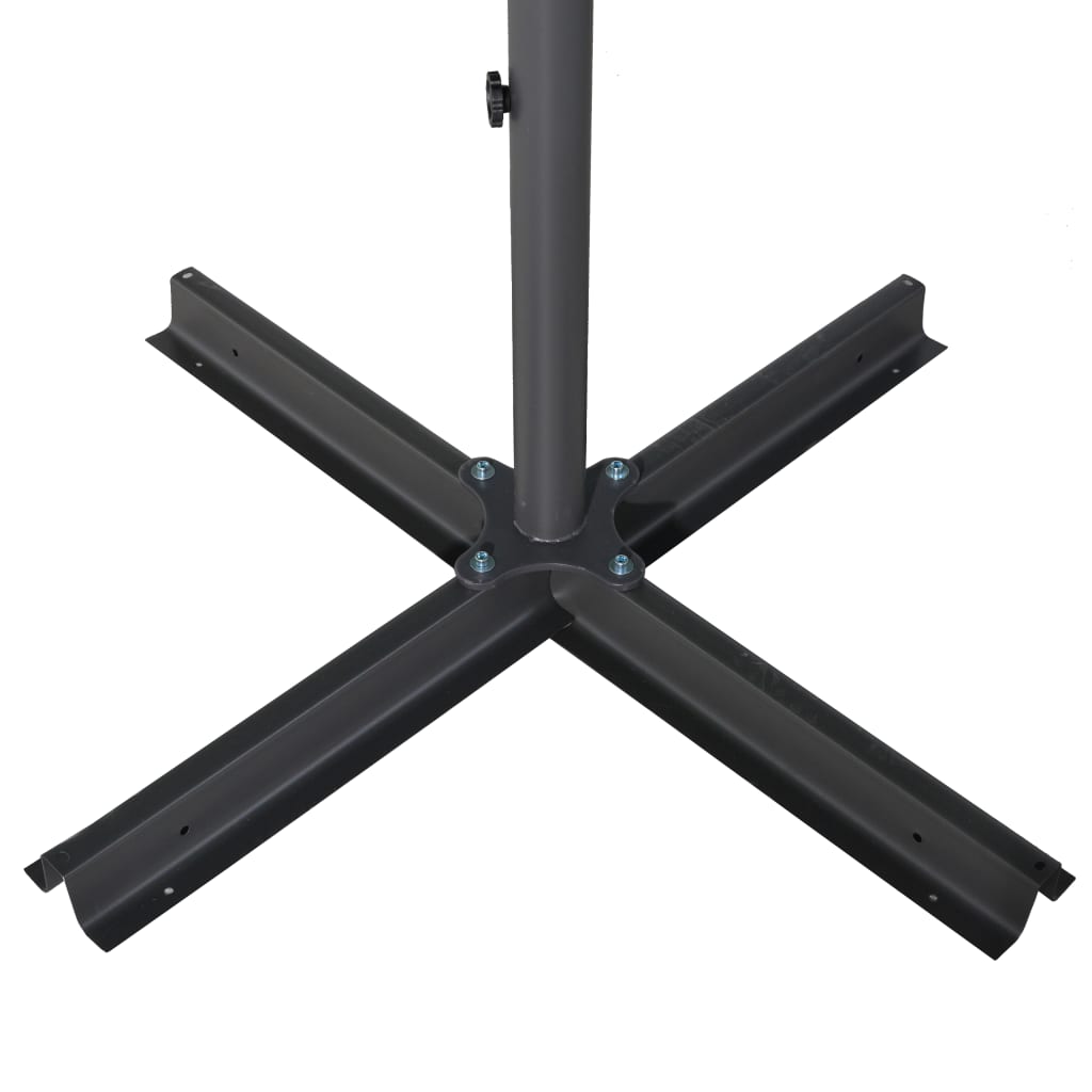 Ombrellone da Esterni con Palo in Alluminio 600 cm Grigio Talpa