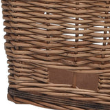 Cestino Posteriore Bici e Copertura 55x31x36cm Salice Naturale