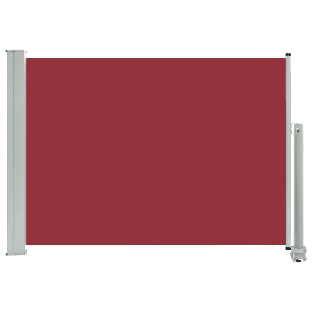 Tenda Laterale Retrattile per Patio 80x300 cm Rosso