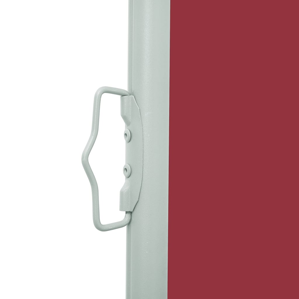 Tenda Laterale Retrattile per Patio 100x500 cm Rosso