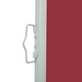 Tenda Laterale Retrattile per Patio 100x500 cm Rosso