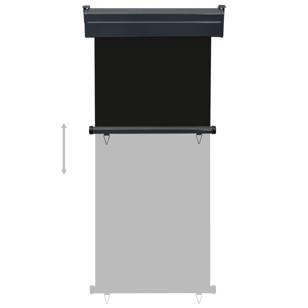 Tendalino Laterale per Balcone 85x250 cm Nero