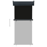 Tendalino Laterale per Balcone 85x250 cm Nero