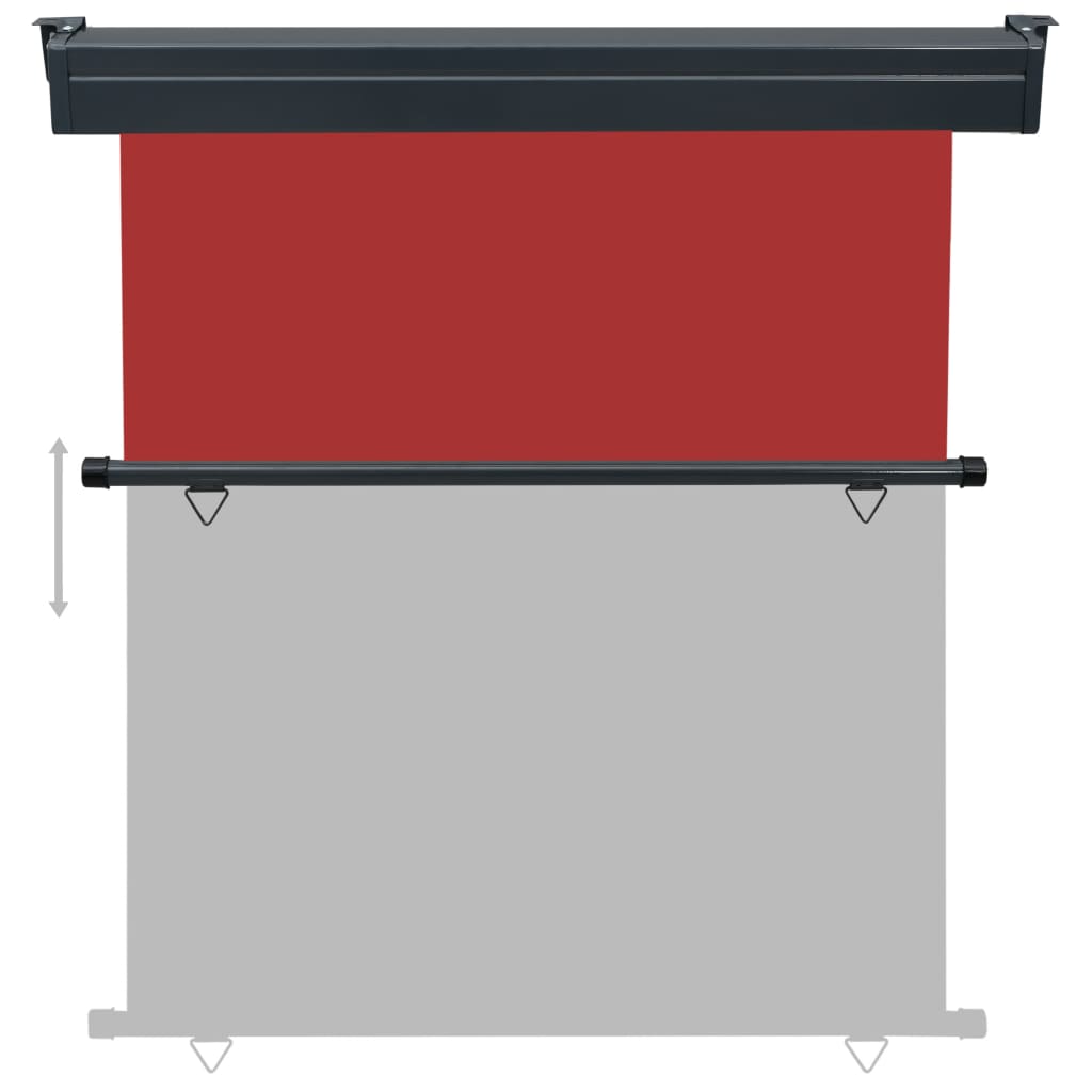 Tenda Laterale per Terrazzo 160x250 cm Rossa