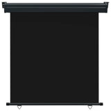 Tenda Laterale per Terrazzo 170x250 cm Nera