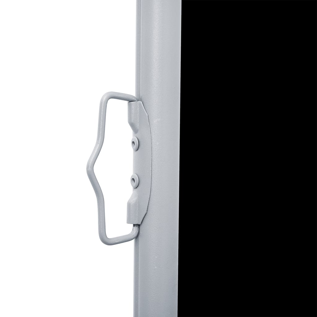 Tenda da Sole Laterale Retrattile Nera 140x600 cm