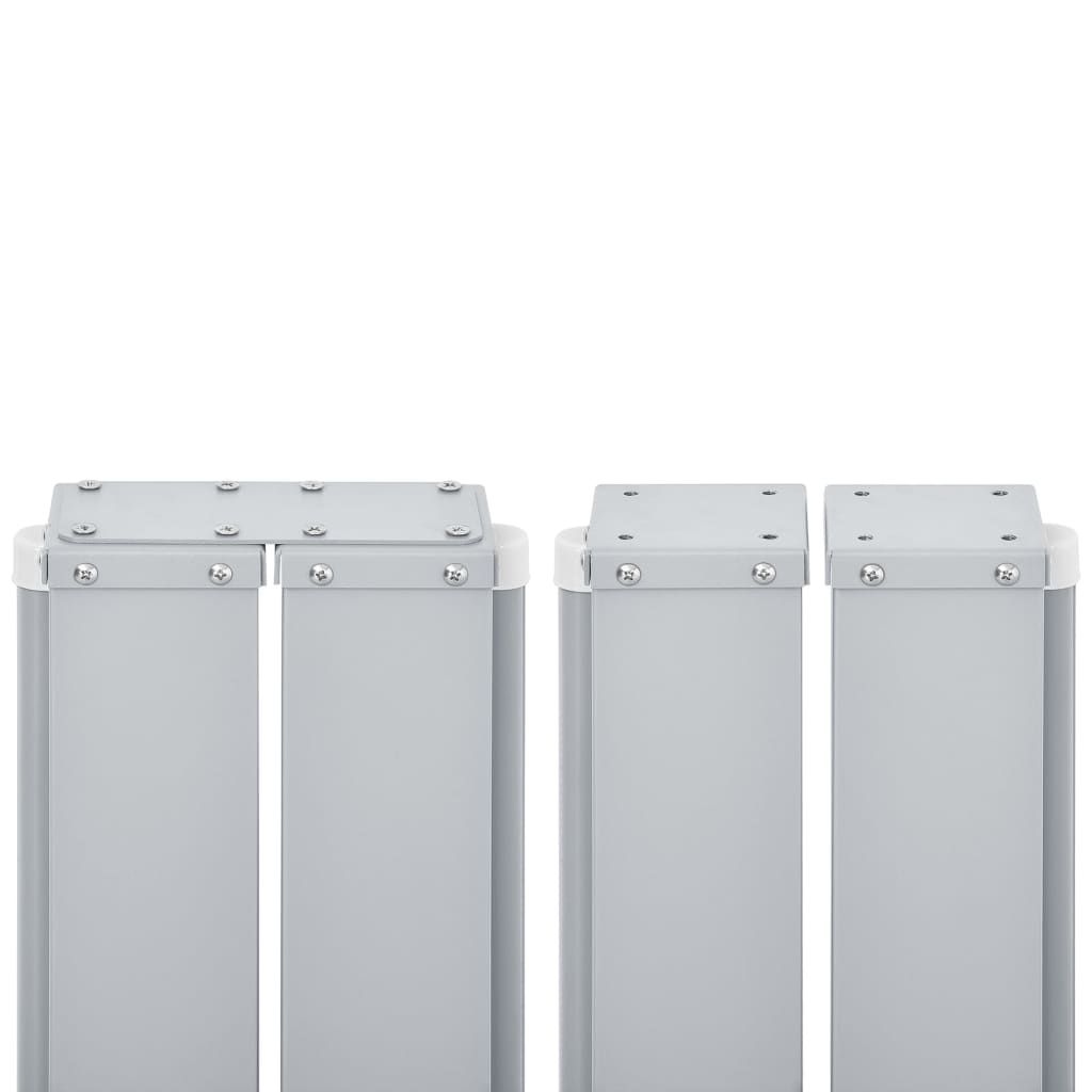 Tenda da Sole Laterale Retrattile Nera 140x600 cm