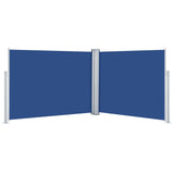 Tenda da Sole Laterale Retrattile Blu 140x1000 cm