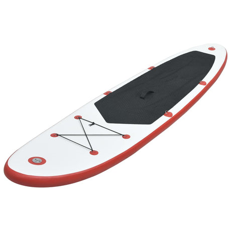 Set Tavola da SUP e Surf Gonfiabile Rosso e Bianco