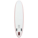 Set Tavola da SUP e Surf Gonfiabile Rosso e Bianco