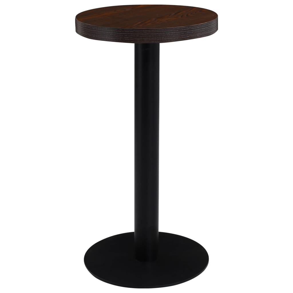 Tavolo da Bistrot Marrone Scuro 40 cm in MDF