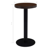 Tavolo da Bistrot Marrone Scuro 40 cm in MDF