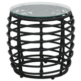 Set da Bistrot 3 pz in Polyrattan Nero