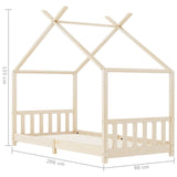 Giroletto per Bambini in Legno Massello di Pino 90x200 cm