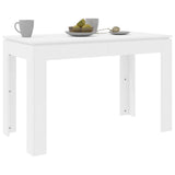 Tavolo da Pranzo Bianco 120x60x76 cm in Legno Multistrato