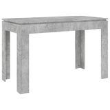 Tavolo da Pranzo Grigio Cemento 120x60x76 cm Legno Multistrato