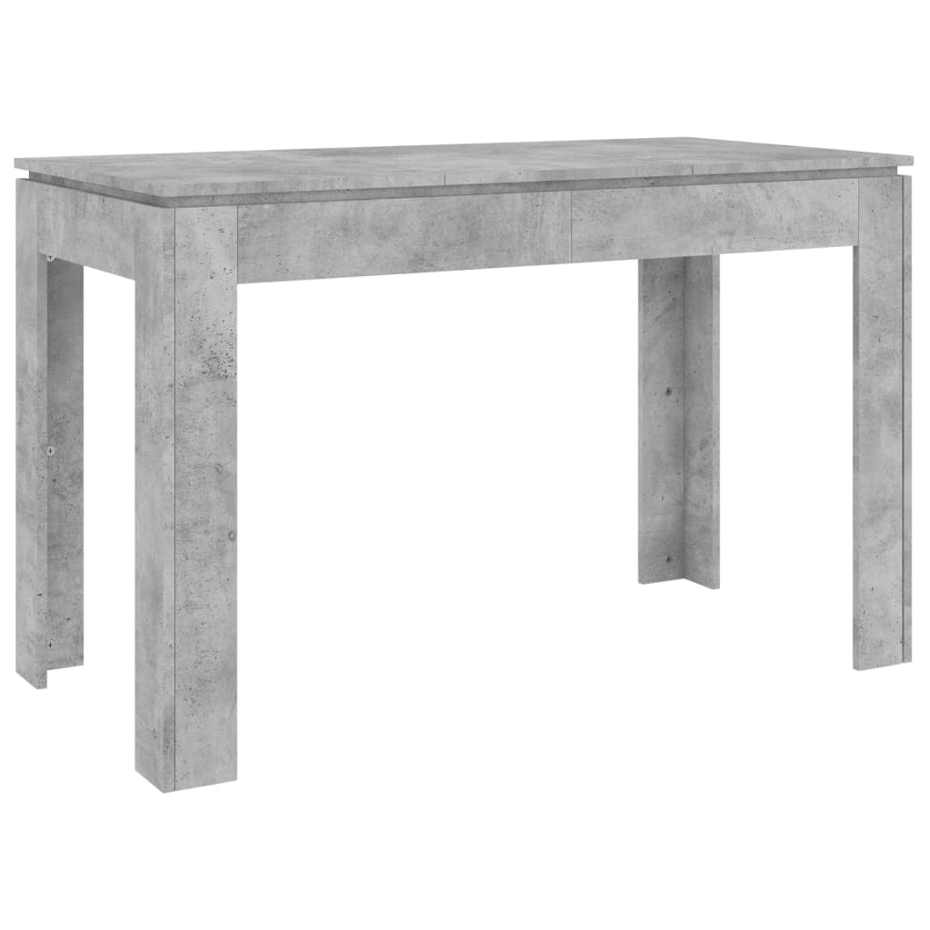 Tavolo da Pranzo Grigio Cemento 120x60x76 cm Legno Multistrato