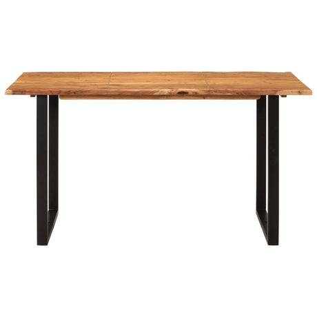 Tavolo da Pranzo 140x70x76 cm in Legno Massello di Acacia