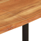 Tavolo da Pranzo 140x70x76 cm in Legno Massello di Acacia