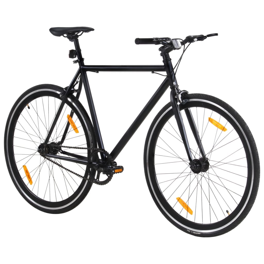 Bicicletta a Scatto Fisso Nera 700c 55 cm