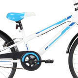 Bici per Bambini 24 pollici Blu e Bianca