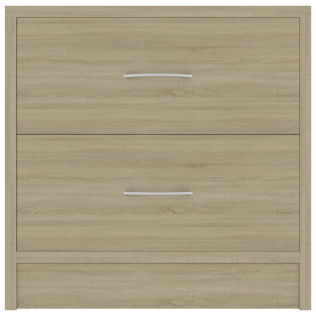 Comodino Rovere Sonoma 40x30x40 cm in Legno Multistrato