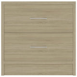 Comodino Rovere Sonoma 40x30x40 cm in Legno Multistrato