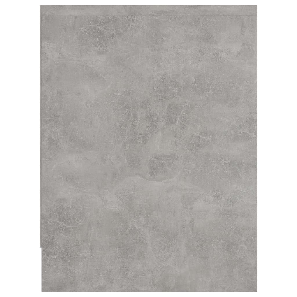 Comodino Grigio Cemento 40x30x40 cm in Legno Multistrato