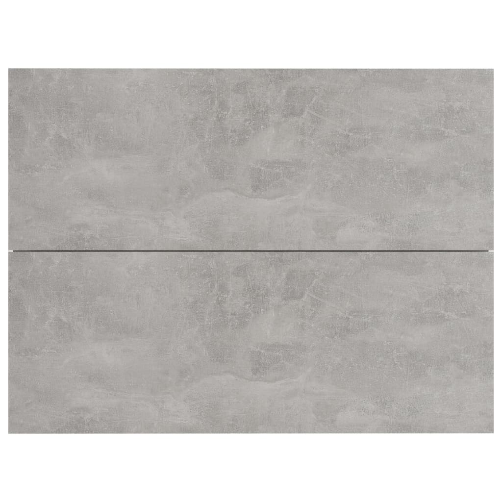 Comodino Grigio Cemento 40x30x30 cm in Legno Multistrato