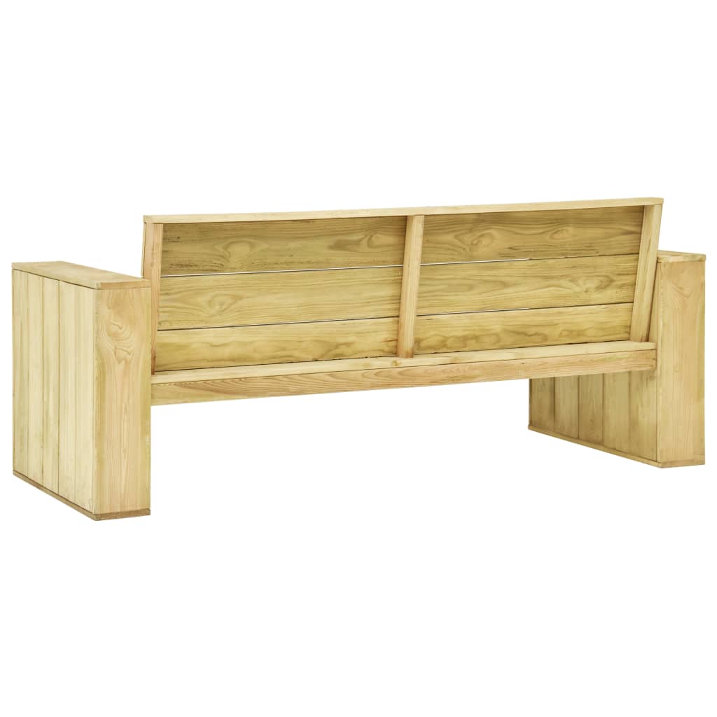 Panchina da Giardino 179 cm in Legno di Pino Impregnato