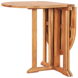 Set da Pranzo da Esterno Pieghevole 5 pz Legno Massello di Teak