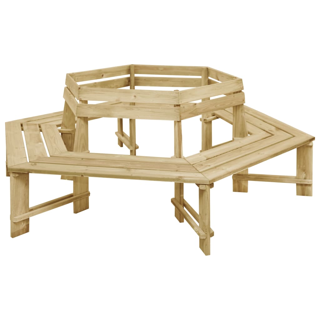 Panchina da Giardino 240 cm in Legno di Pino Impregnato