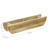 Letto Rialzato Giardino 80x16x16 cm Legno di Pino Impregnato