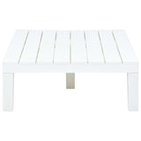 Tavolo da Giardino Bianco 78x78x31 cm in Plastica
