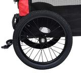 Pet Trailer and Stroller 2in1 Red and Black