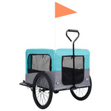 Bike Trailer for Animals Jogging Cart 2in1 Blue and Grey