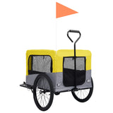 Animal Bike Trailer Jogging Cart 2in1 Yellow and Grey