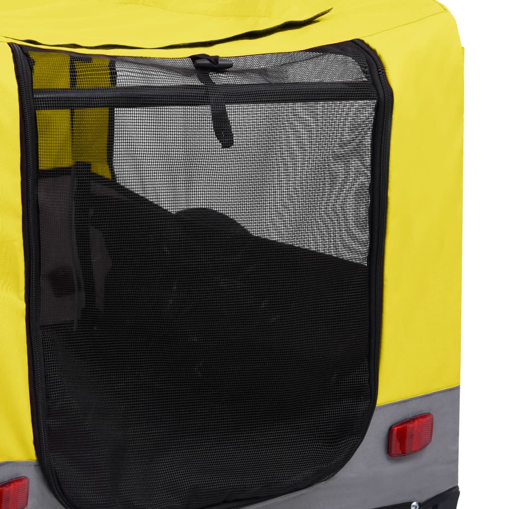 Animal Bike Trailer Jogging Cart 2in1 Yellow and Grey