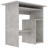 Scrivania Grigio Cemento 80x45x74 cm in Legno Multistrato