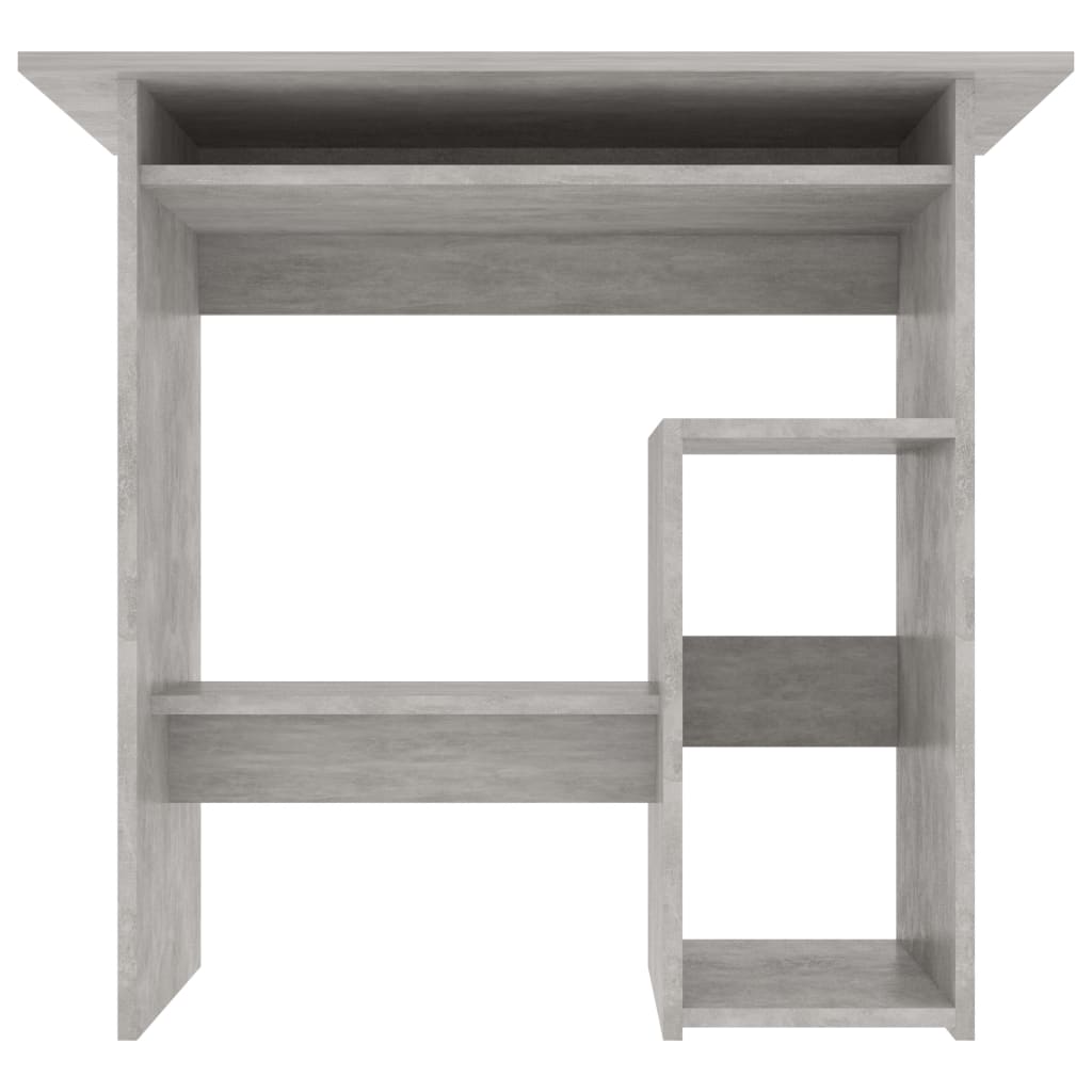 Scrivania Grigio Cemento 80x45x74 cm in Legno Multistrato