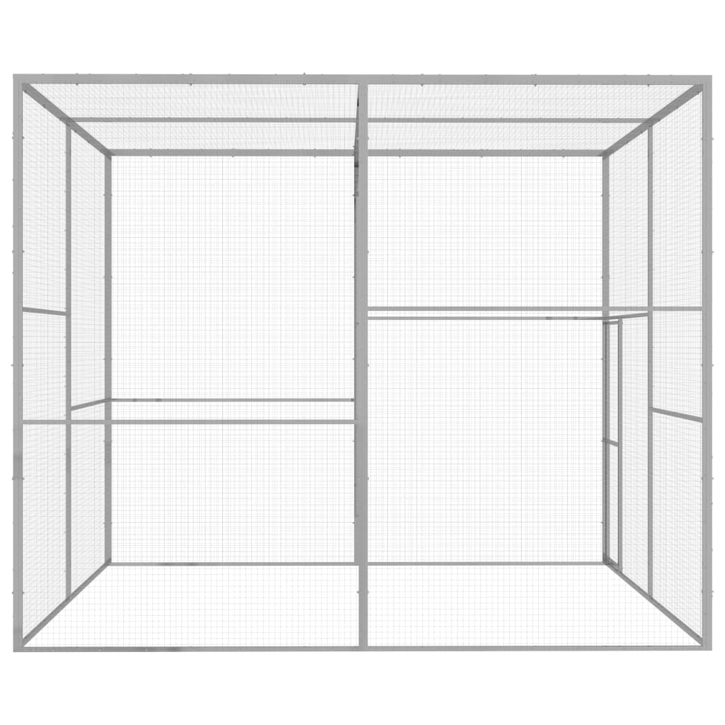 Gabbia per Gatti 3x3x2,5 m in Acciaio Zincato