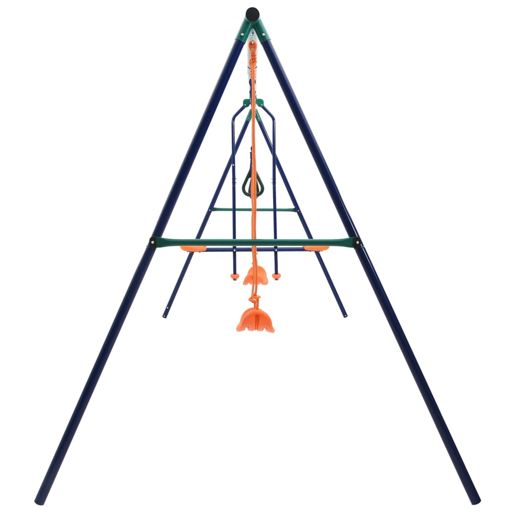 Set Altalene con Anelli per Ginnastica e 4 Sedili in Acciaio