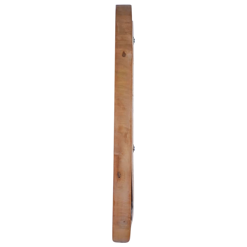 Specchio da Parete 40 cm in Legno di Teak Rotondo